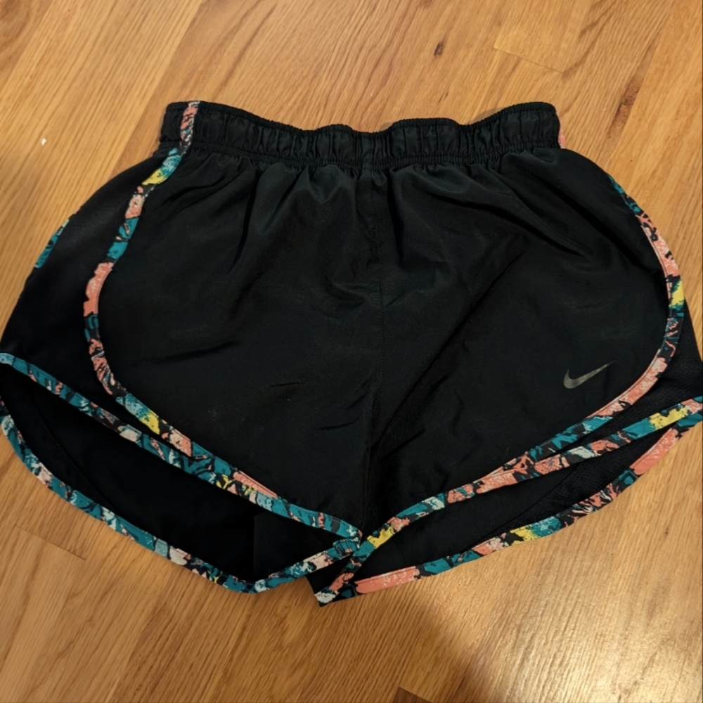 Nike DriFit Black Athletic Shorts with Trim, S